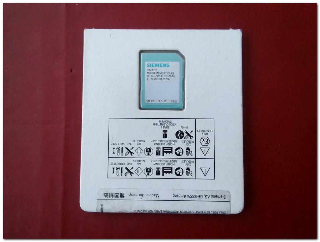 SIEMENS 6ES7 953-8LJ31-0AA0 SIMATIC S7-300 512KB MICRO MEMORY CARD SIFIR KUTULU HAFIZA KARTI