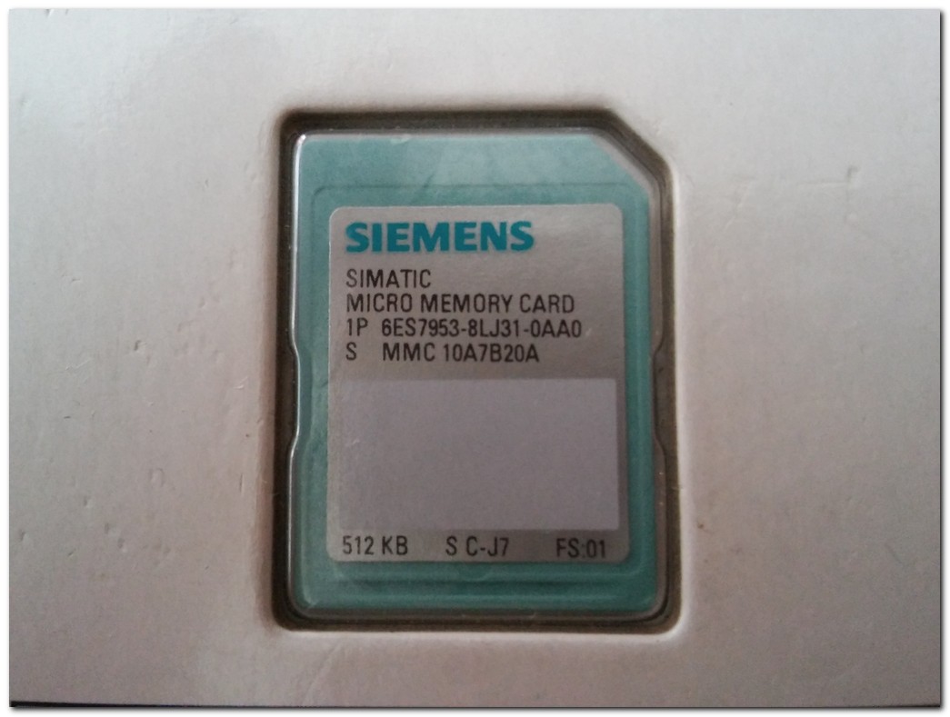 SIEMENS 6ES7953-8LJ30-0AA0 6ES7 953-8LJ30-0AA0 SIMATIC MICROMEMORY CARD 512KB