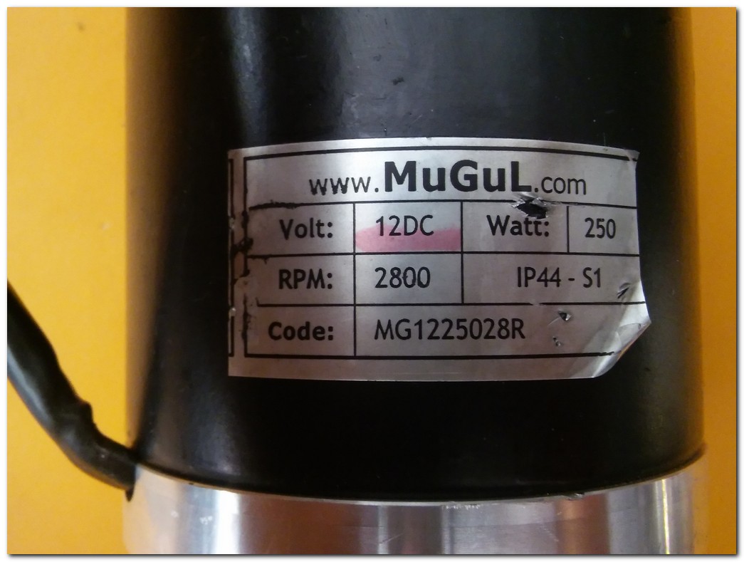 MUGUL MG1225028R 12 VDC 2800 RPM 250W DC MOTOR