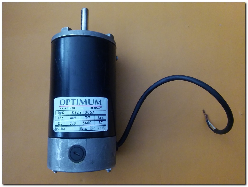 OPTIMUM 83ZYT005A 220 VDC 600W 5600 RPM DC MOTOR