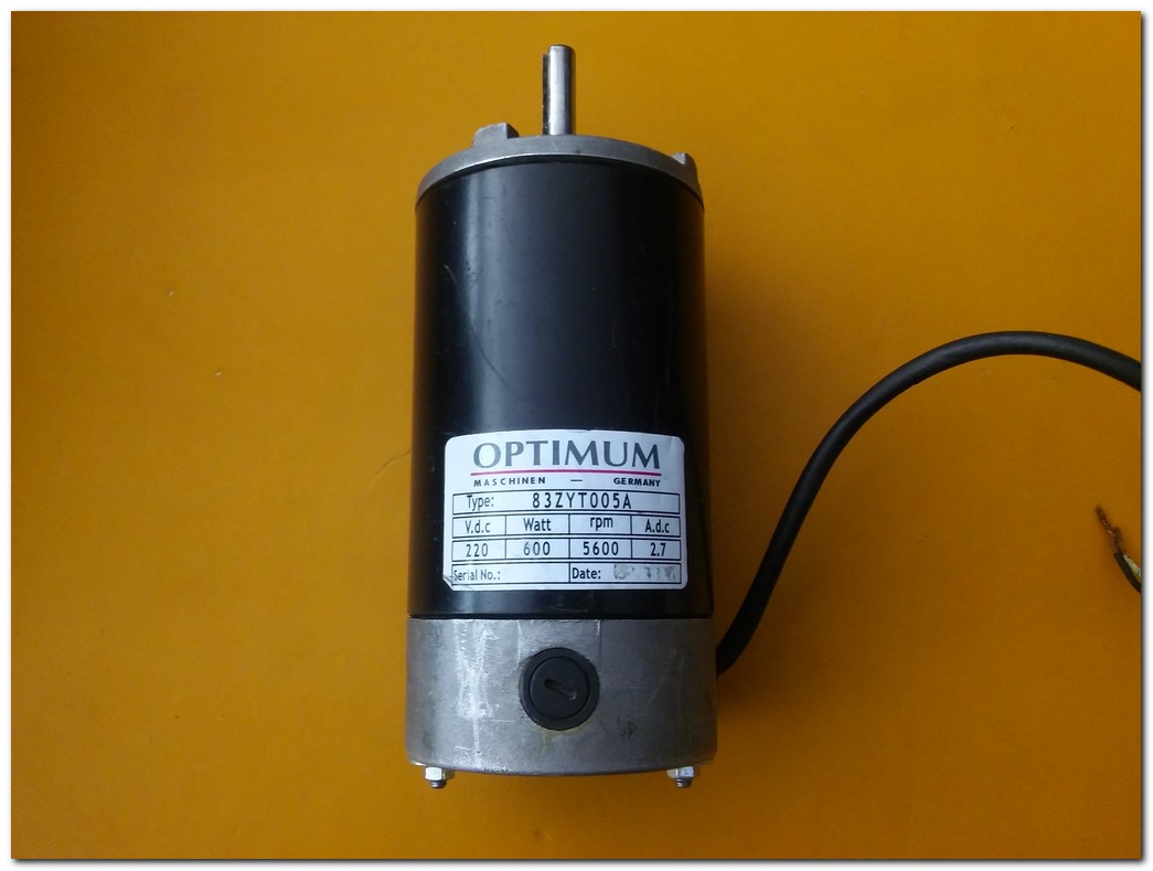 OPTIMUM 83ZYT005A 220 VDC 600W 5600 RPM DC MOTOR