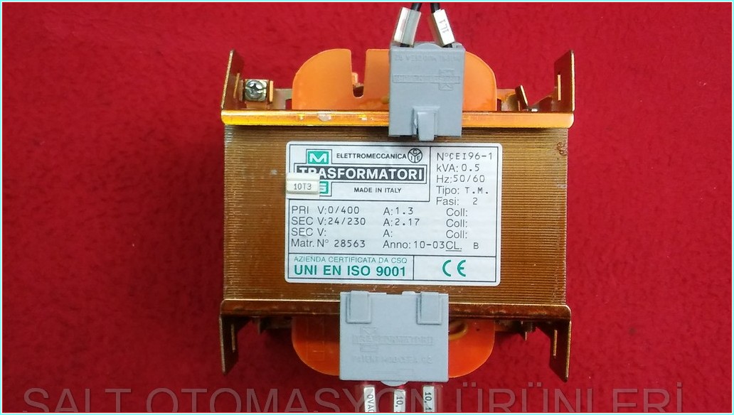 ELETTROMECCANICA TRASFORMATORI 28563 CEI96-1 TRASFORMATÖR