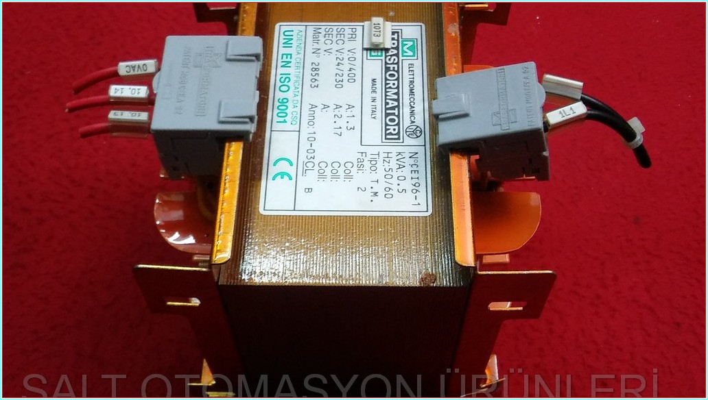 ELETTROMECCANICA TRASFORMATORI 28563 CEI96-1 TRASFORMATÖR