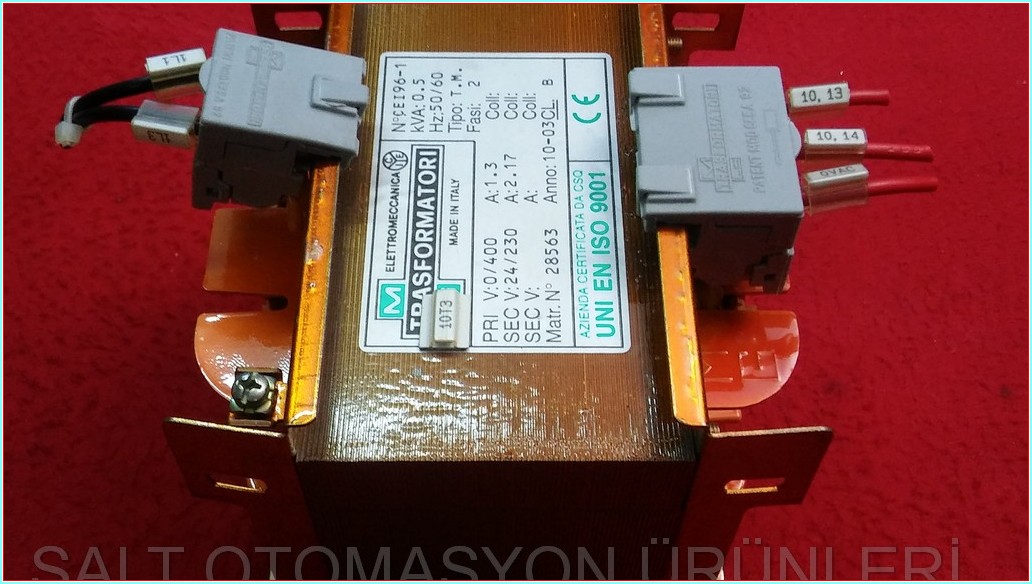 ELETTROMECCANICA TRASFORMATORI 28563 CEI96-1 TRASFORMATÖR