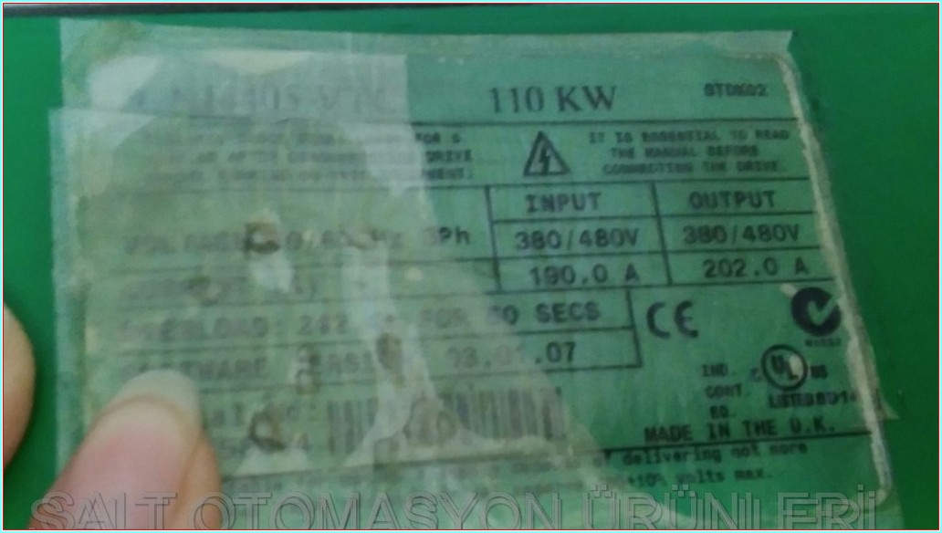 CONTROL TECHNIQUES UNI4405 VTC 110KW SÜRÜCÜ HIZ KONTROL CİHAZI