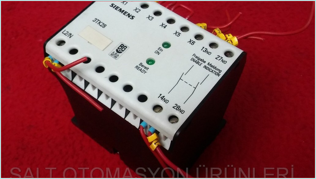 SIEMENS 3TK28 3TK2801-0AL2 KONTAKTÖR GÜVENLİK KOMBİNASYONU