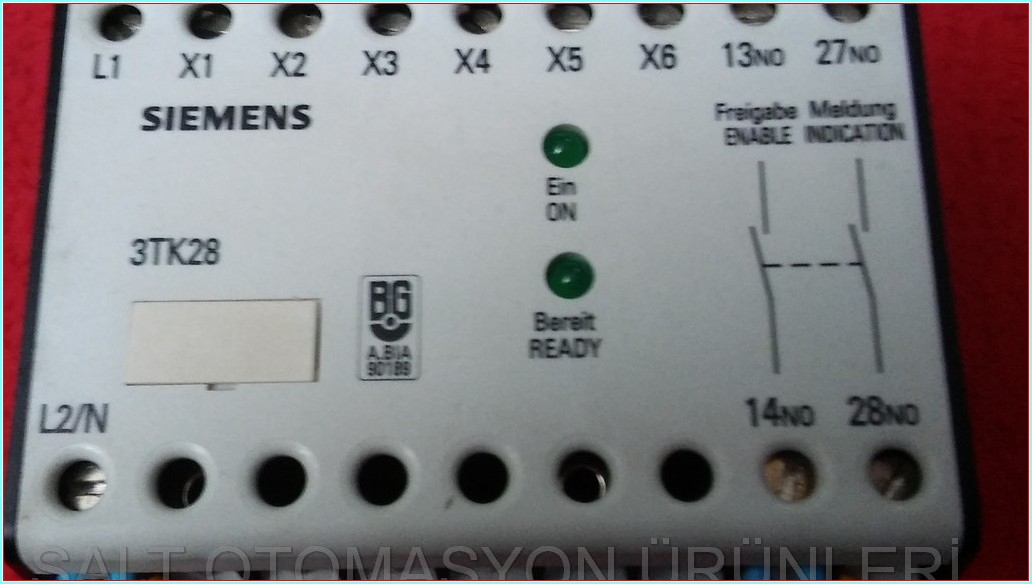 SIEMENS 3TK28 3TK2801-0AL2 KONTAKTÖR GÜVENLİK KOMBİNASYONU