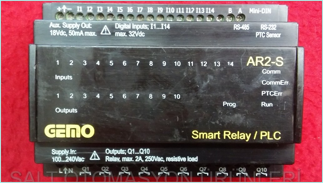 GEMO AR2-S AR2-S-230VAC-14D SMART RELAY/PLC