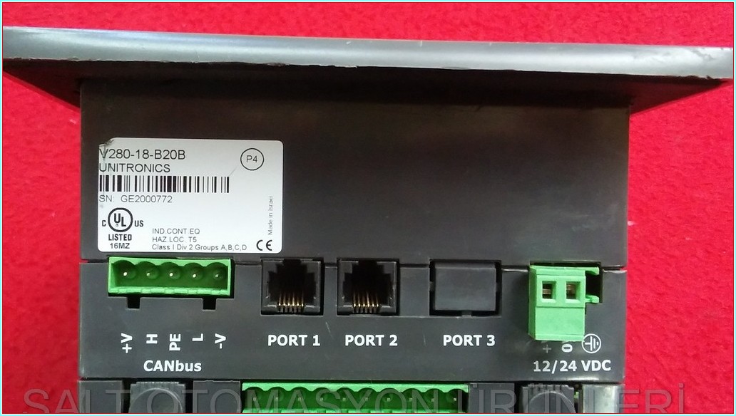UNITRONICS VİSİON 280 V280-18-B20B V200-18-E1B DOKUNMATİK GRAFİK HMI OPERATÖR PANEL