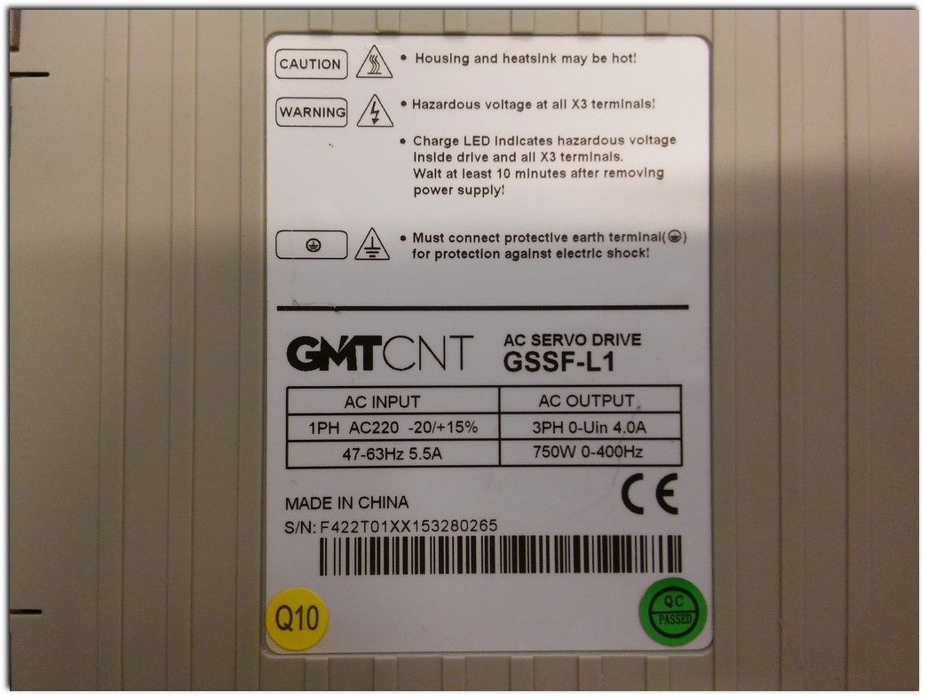 GMT GSSF-L1 750W SERVO SÜRÜCÜ