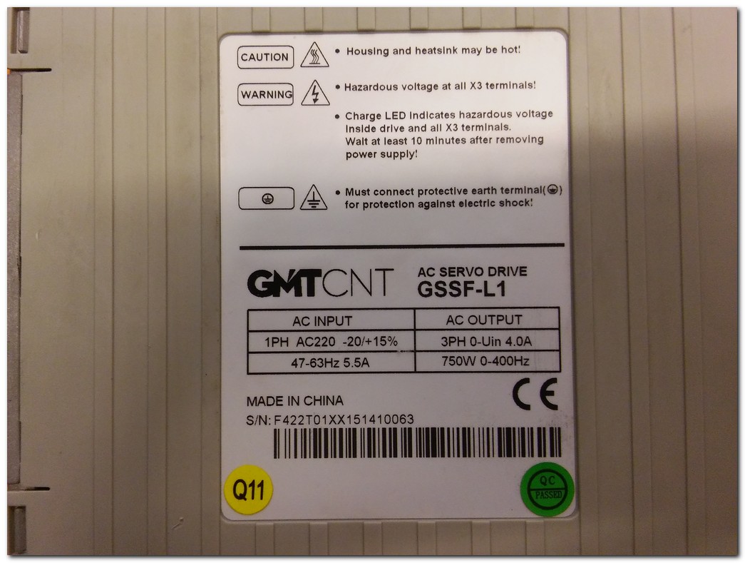 GMT GSSF-L1 750W SERVO SÜRÜCÜ GMT GS60D-040-30AYK-3LN 400W SERVO MOTOR LIMING FE-70 PLANET REDÜKTÖR GMT GMK-005-03-GN GÜÇ KABLOSU TAKIM