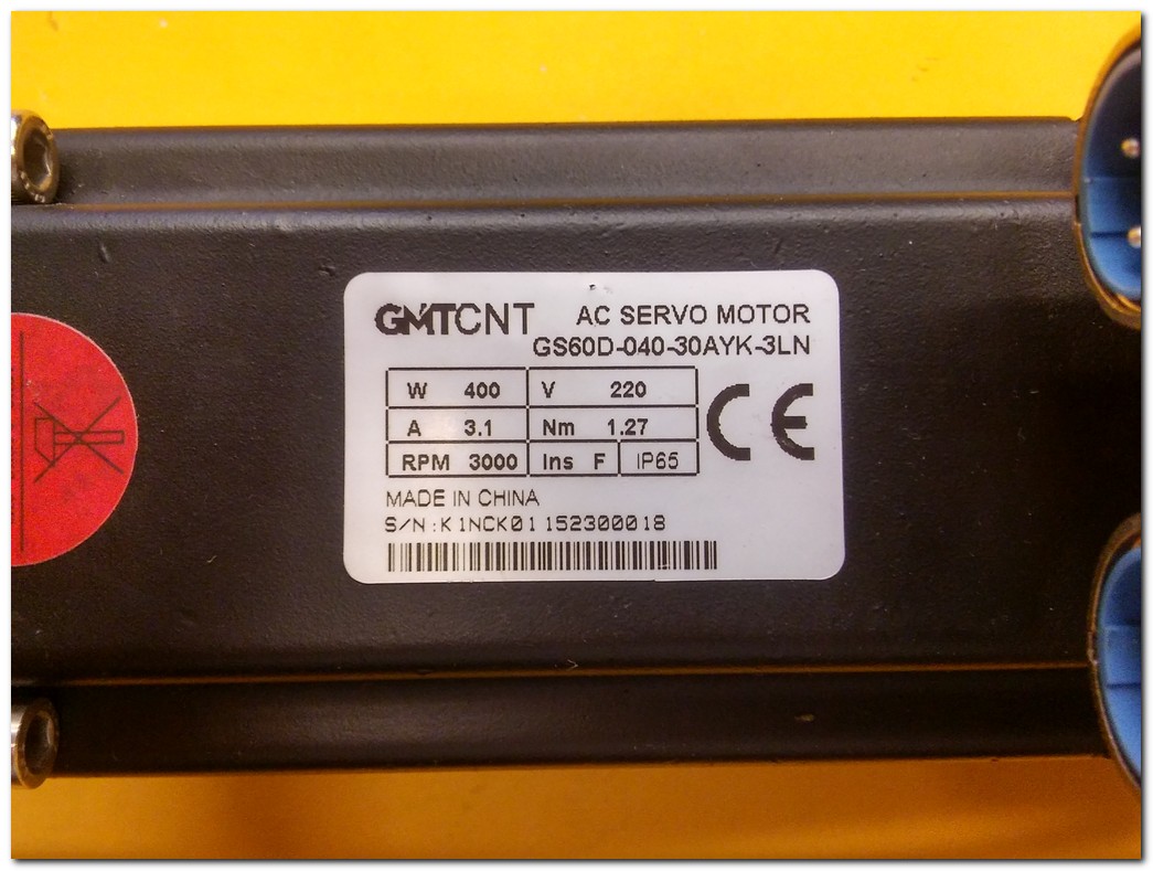 GMT GSSF-L1 750W SERVO SÜRÜCÜ GMT GS60D-040-30AYK-3LN 400W SERVO MOTOR LIMING FE-70 PLANET REDÜKTÖR GMT GMK-005-03-GN GÜÇ KABLOSU TAKIM