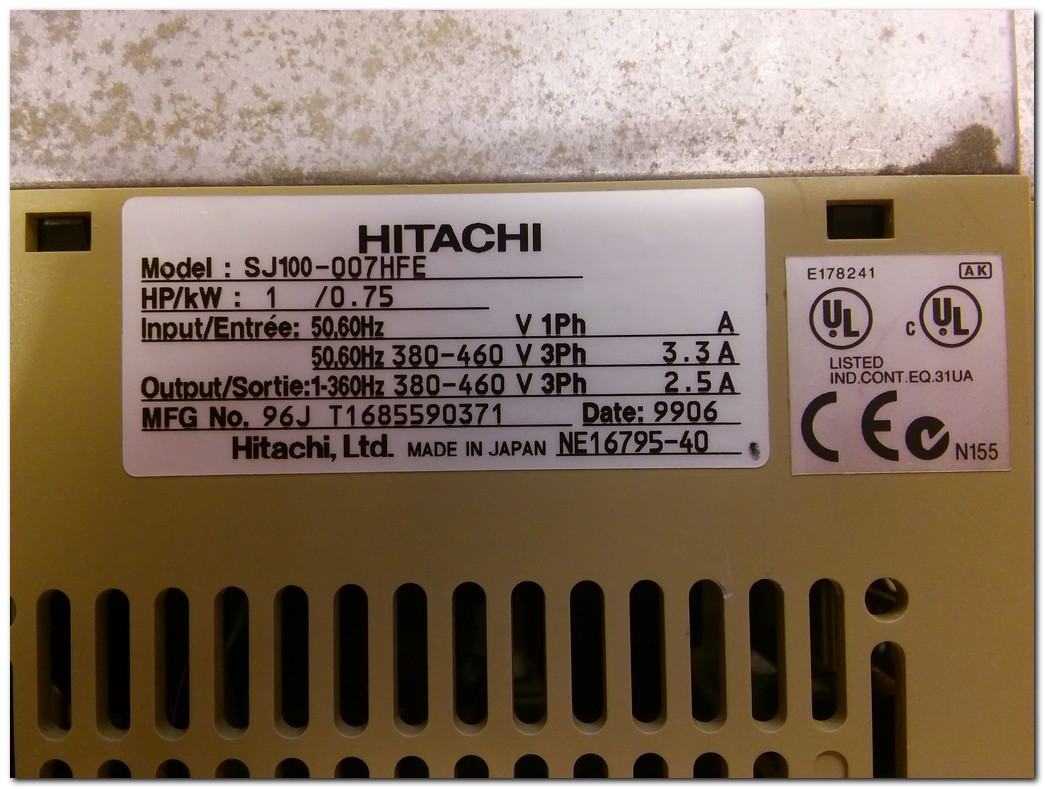 HITACHI SJ100-007HFE 0,75KW SÜRÜCÜ SJ100 0,75 KW INVERTER DRIVER