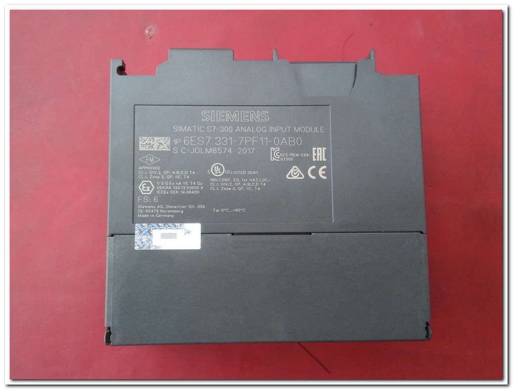 SIEMENS 6ES7 331-7PF11-0AB0 SIMATIC S7-300 ANALOG INPUT MODULE GİRİŞ MODÜLÜ