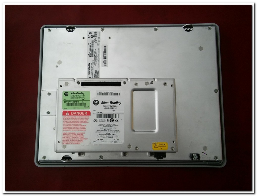 ALLEN BRADLEY 2711P-RDT12C C TOUCH MODULE VE 2711P-RP2 24VDC 70W LOGIC MODULE VE 2711P-T12C4D2 A ASSEMBLED TERMINAL PANELVİEW PLUS 1250 OPERATÖR PANEL
