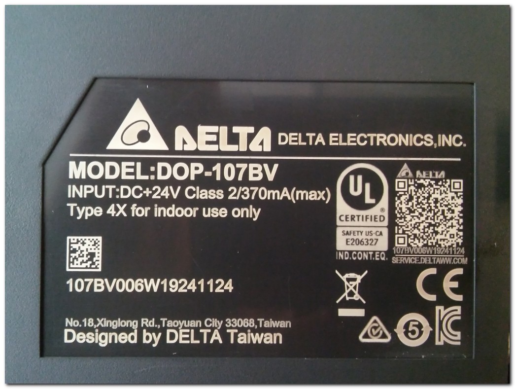 DELTA DOP-107BV HMI TOUCH OPERATÖR PANEL