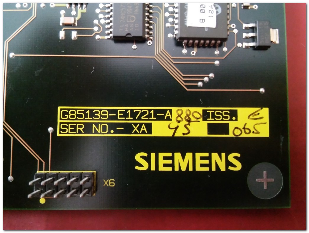 SIEMENS G85139-E1721-C880-B PSS9537 685139-E1721-A MIDI MASTER KONTROL KARTI