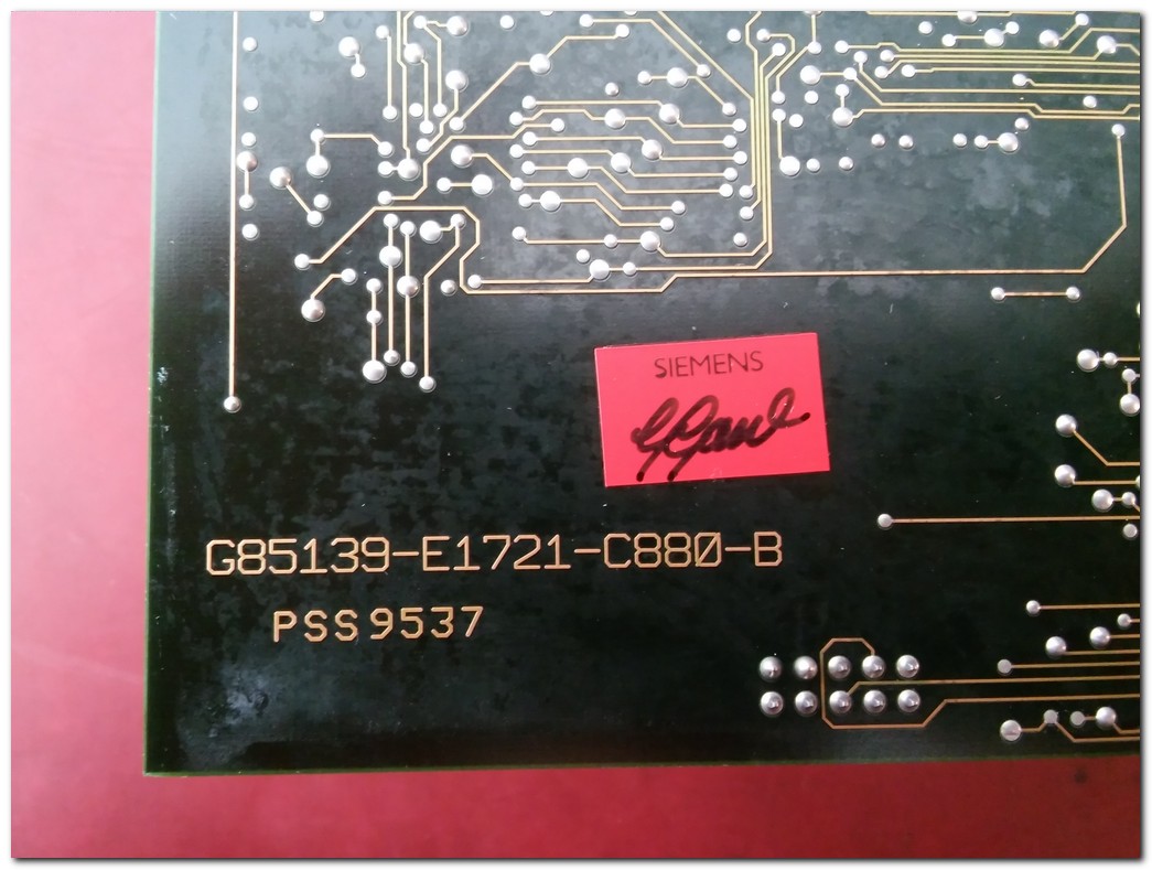 SIEMENS G85139-E1721-C880-B PSS9537 685139-E1721-A MIDI MASTER KONTROL KARTI