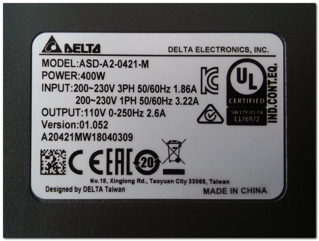 DELTA  ASD-A2-0421-M CANOPEN HABERLEŞMELİ  ASD-A2 400W SERVO SÜRÜCÜ ASDA-A2 AC 220V 400W SERVO DRIVE