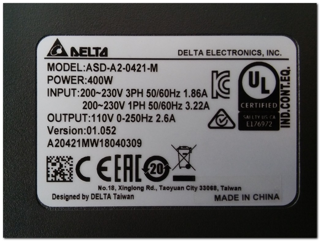 DELTA  ASD-A2-0421-M 400W SERVO SÜRÜCÜ VE SERVO MOTOR TAKIM