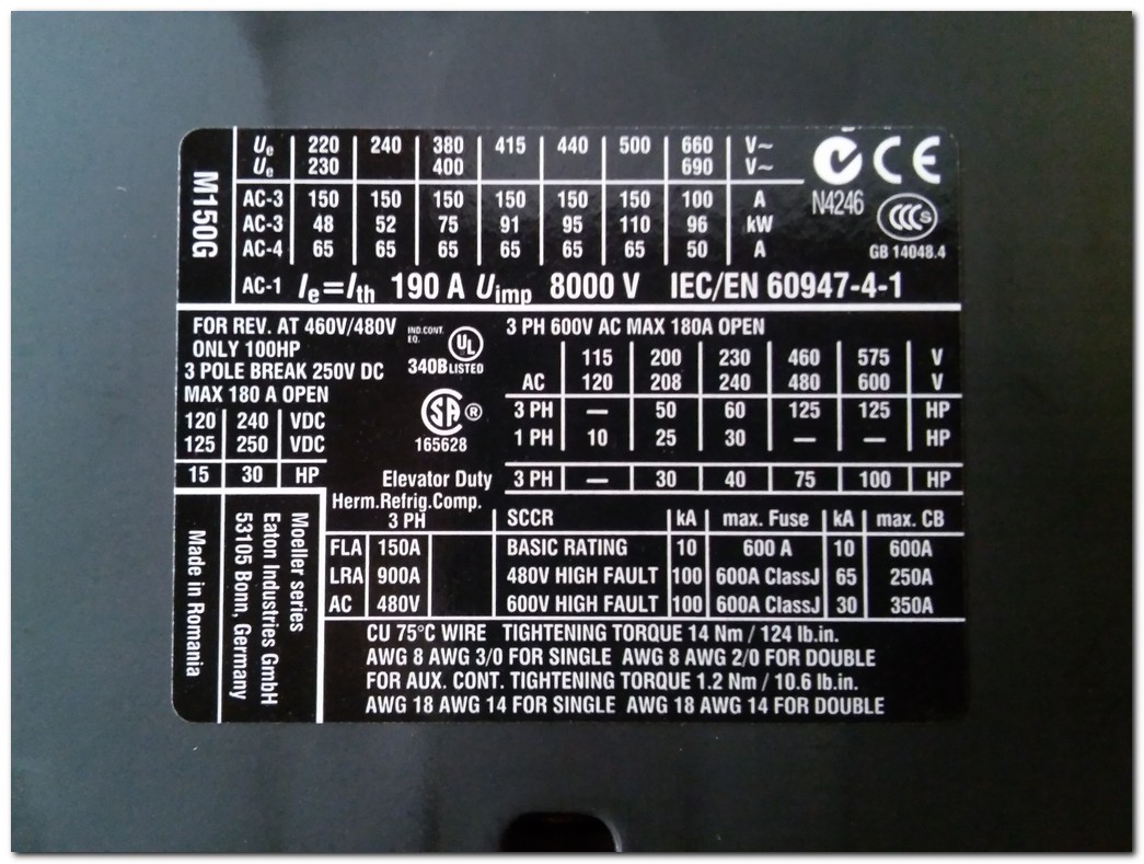 EATON DILM150 RAC240 XTCE150G 75KW SIFIR KUTULU 3 KUTUPLU KONTAKTÖR