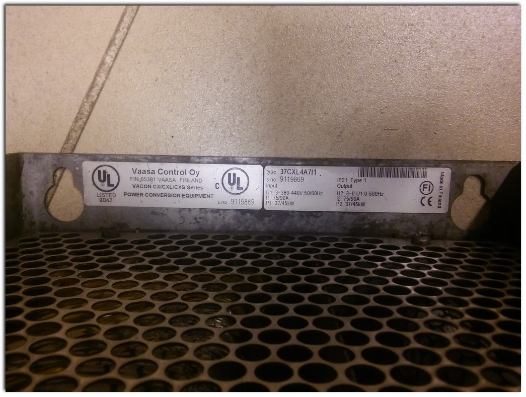 VACON 37CXL4A7l1 9119869 IP21 45KW SÜRÜCÜ 45 KW INVERTER DRIVER
