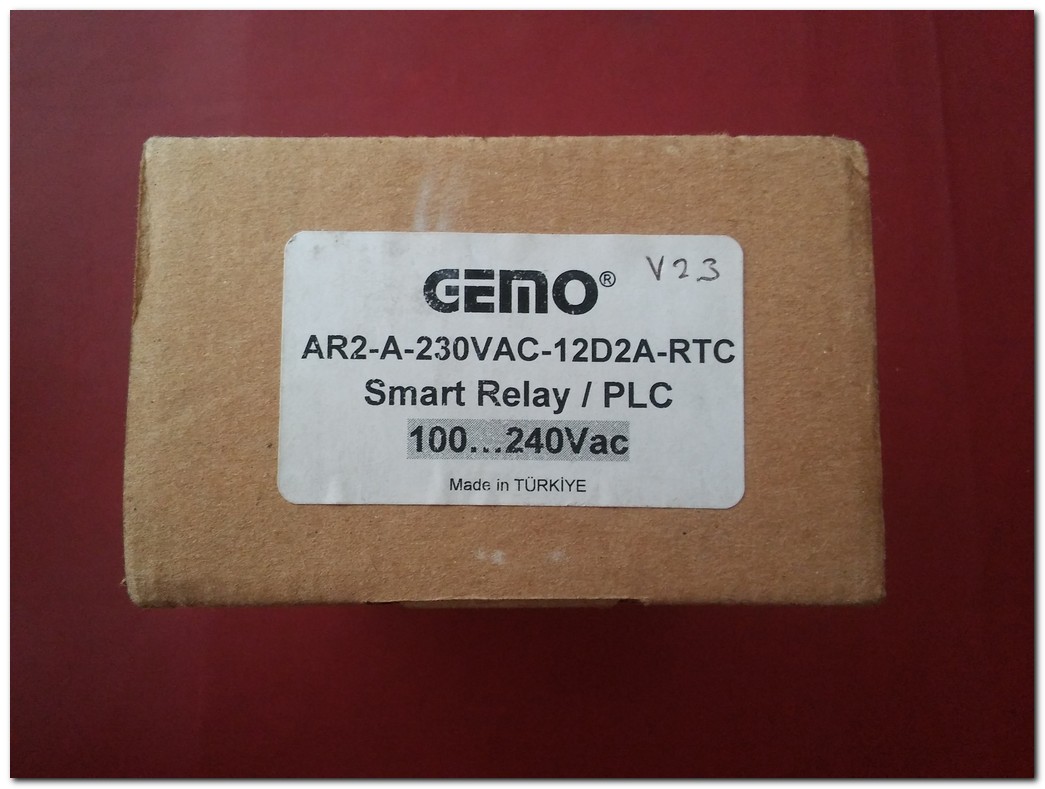 GEMO AR2-A-230VAC-12D2A-RTC AR2-A SMART RELAY - PLC AR2-A-230VAC SIFIR KUTULU PLC