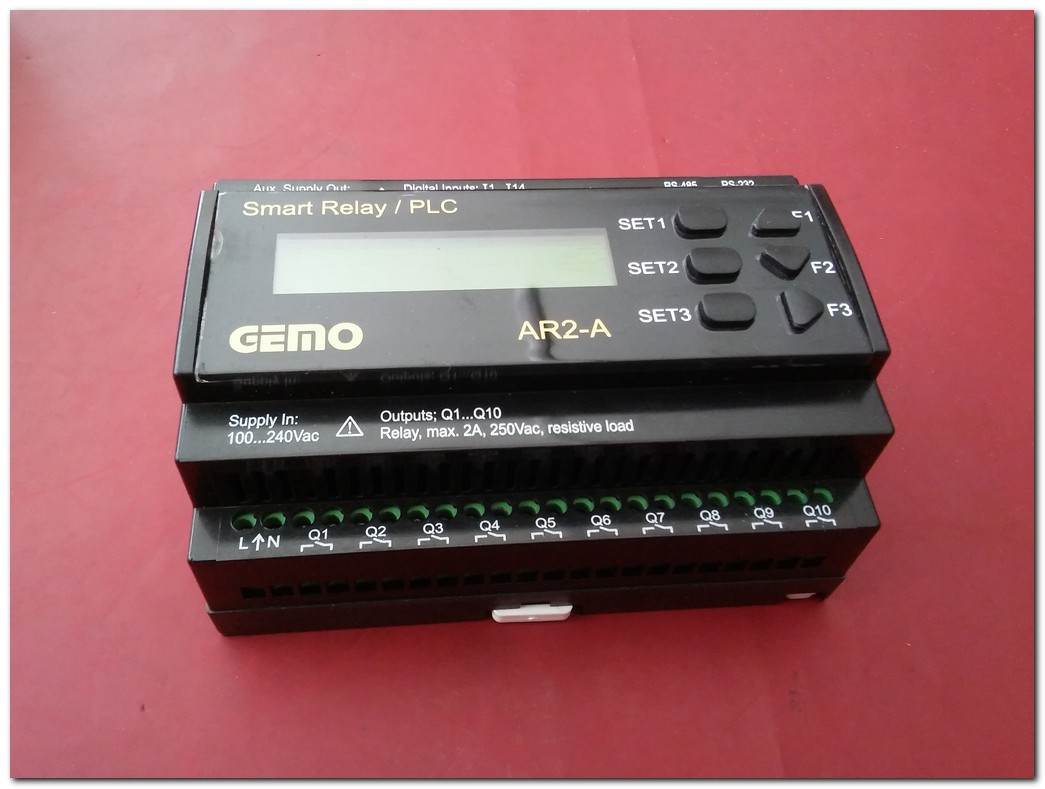 GEMO AR2-A-230VAC-12D2A-RTC AR2-A SMART RELAY - PLC AR2-A-230VAC SIFIR KUTULU PLC