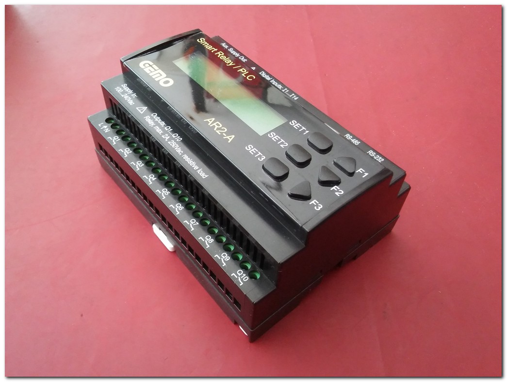 GEMO AR2-A-230VAC-12D2A-RTC AR2-A SMART RELAY - PLC AR2-A-230VAC SIFIR KUTULU PLC