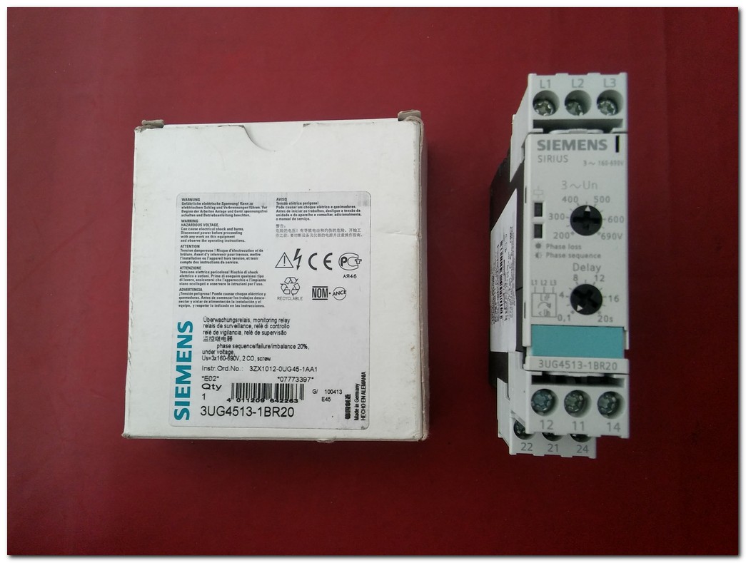 SIEMENS 3UG4513-1BR20 SIRIUS 200-690V SIFIR KUTULU DÜŞÜK GERİLİM KONTROL RÖLESİ