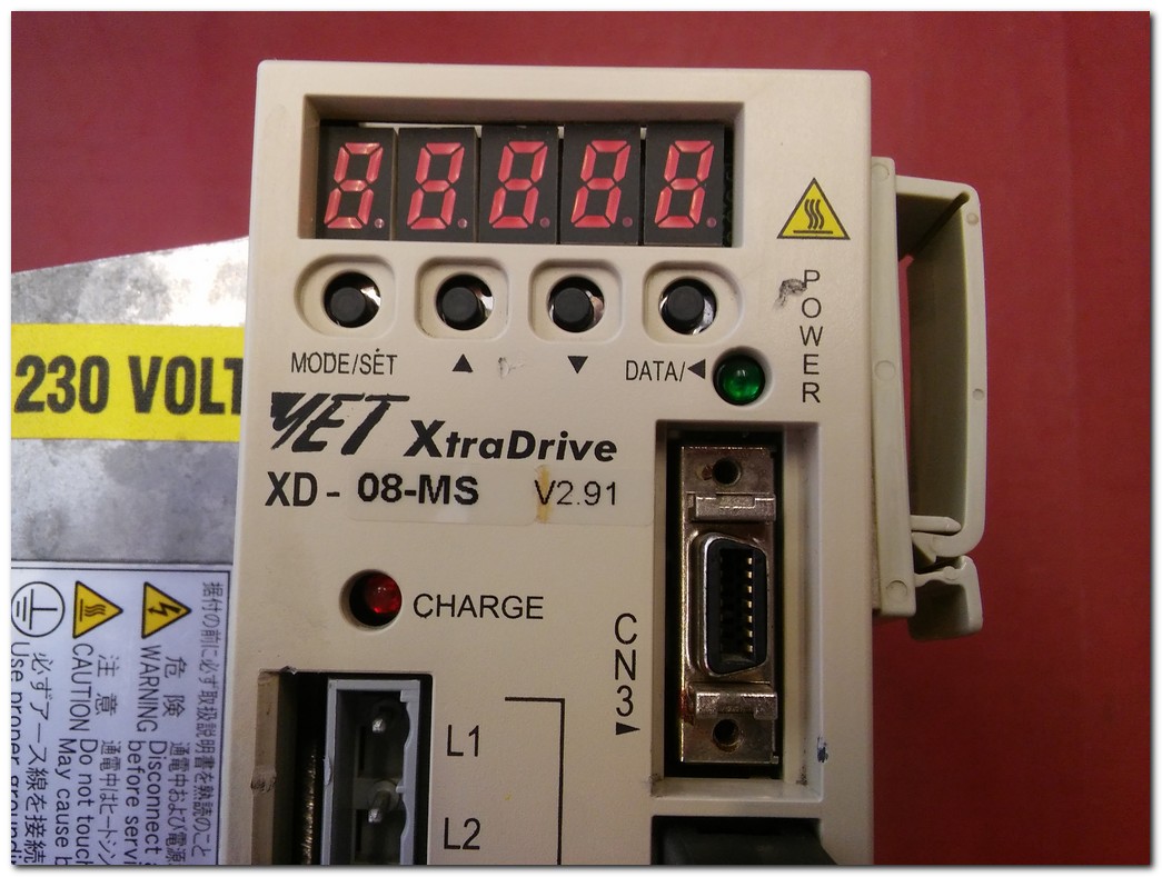 YASKAWA XD-08-MS XTRADRİVE XD-08 V2 91 1,073KW SERVO SÜRÜCÜ