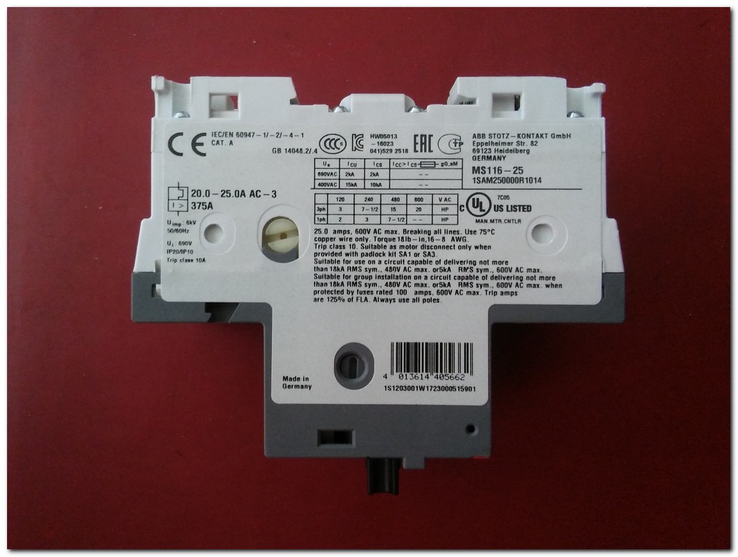 ABB MS116-32 25-32A 1SAM250000R1015 MOTOR KORUMA