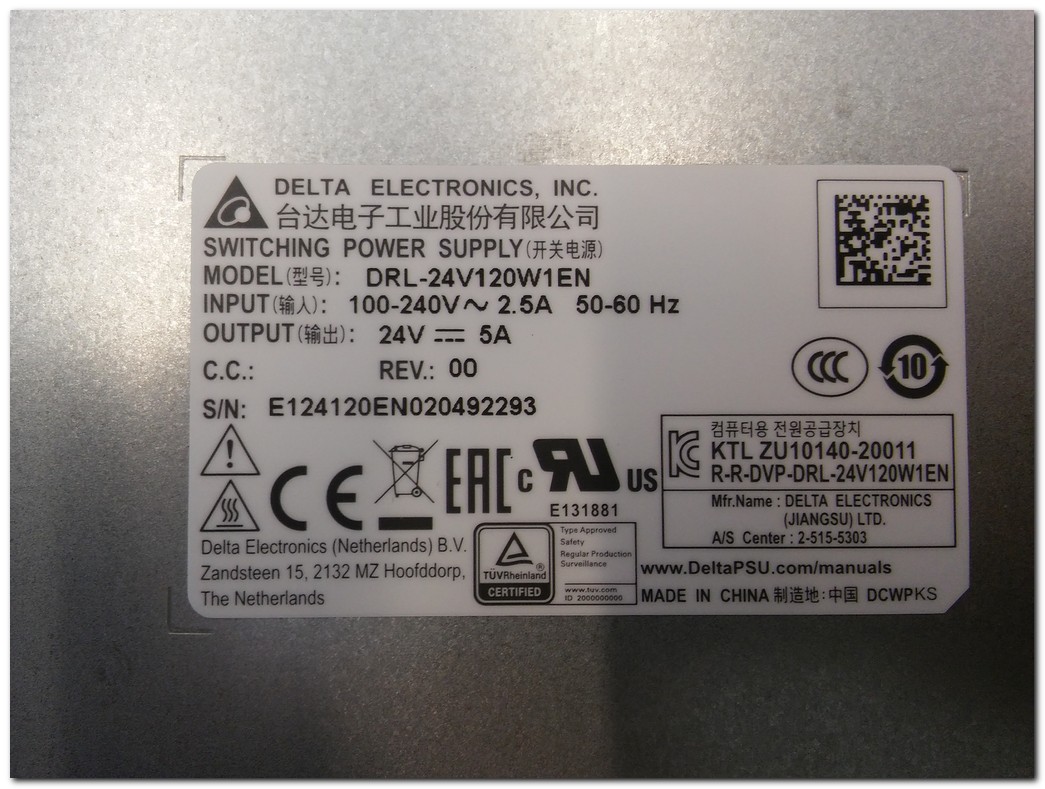 DELTA DRL-24V120W1EN DRL-24V 5A POWER SUPPLY GÜÇ KAYNAĞI