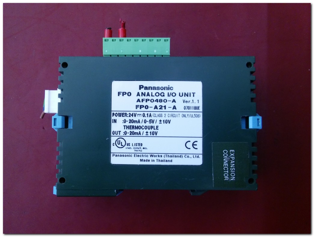 PANASONİC FP0-A21 FPO-A21-A AFP0480-A FPO ANALOG 1-0 UNIT PLC EK MODÜL