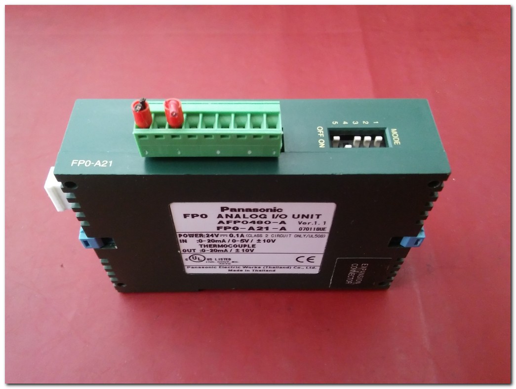 PANASONİC FP0-A21 FPO-A21-A AFP0480-A FPO ANALOG 1-0 UNIT PLC EK MODÜL