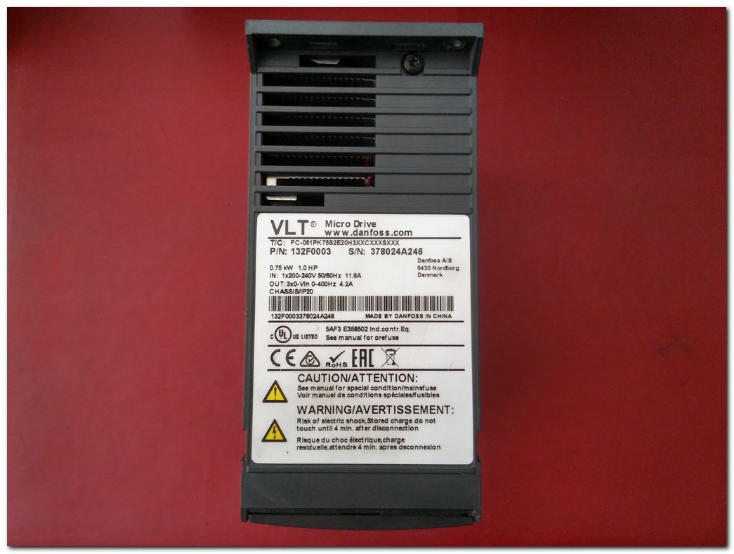 DANFOSS FC-051PK75S2E0H3 MICRO DRİVE 0,75KW SÜRÜCÜ