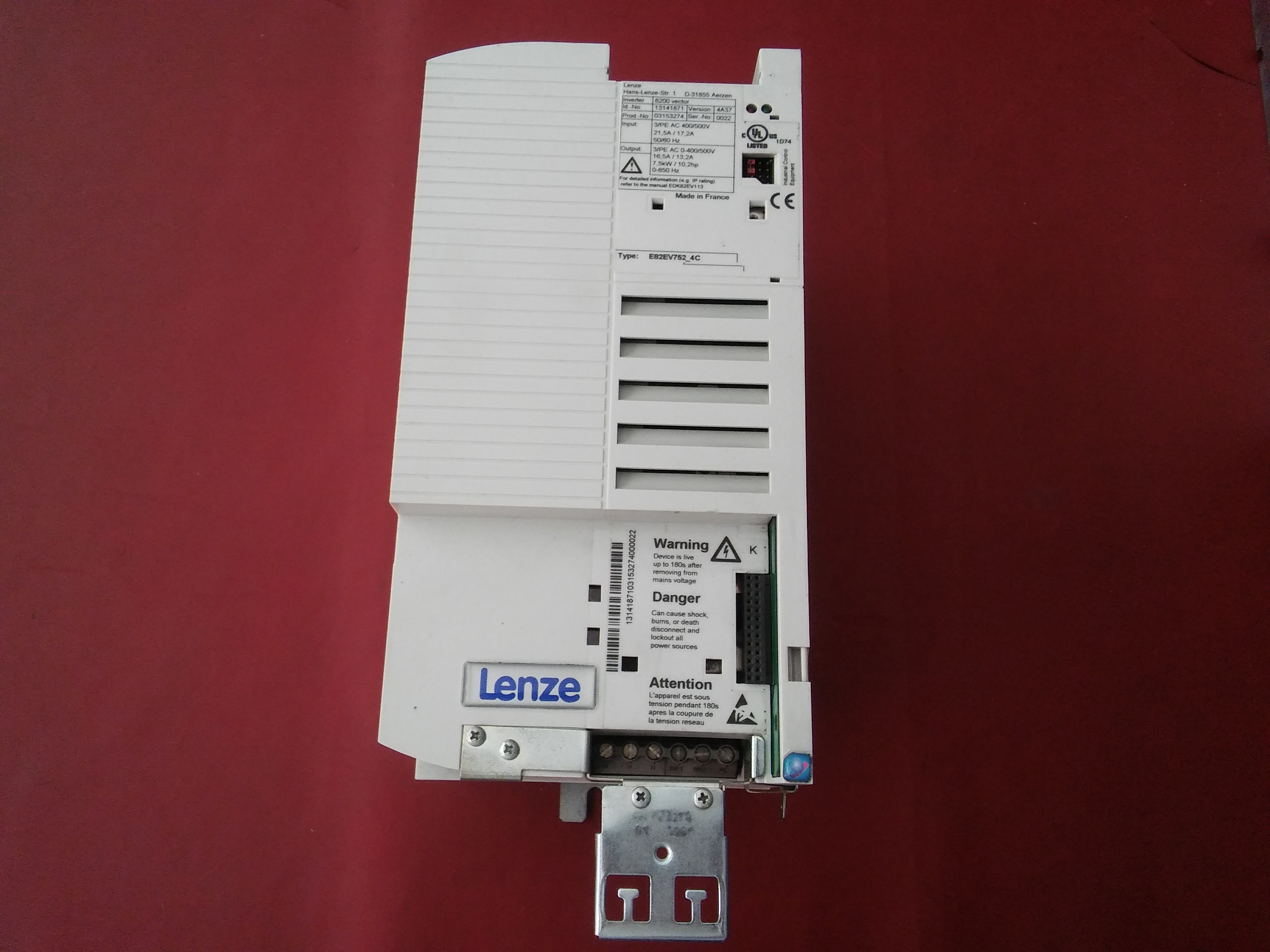 LENZE E82EV752_4C E82EV752-4C D-31855 AERZEN 8200 7,5KW VECTOR SÜRÜCÜ