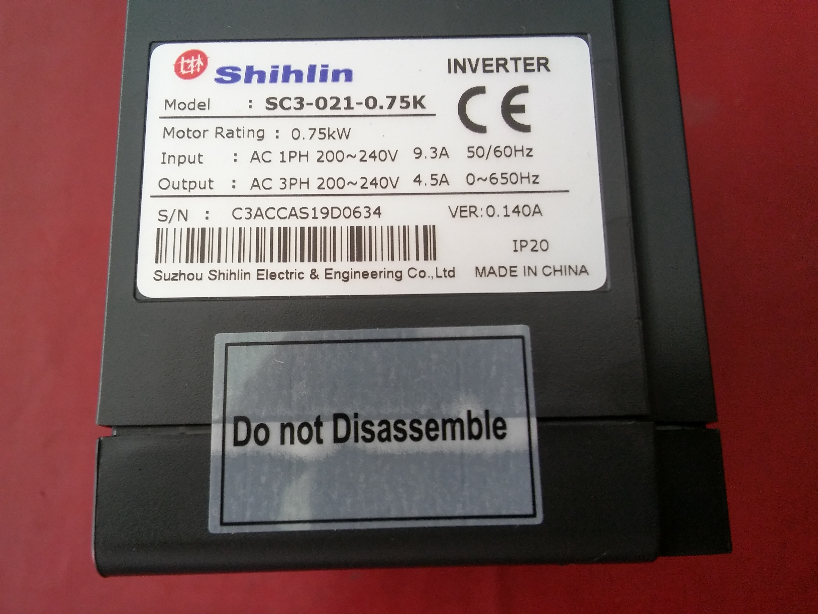 SHİHLİN SC3-021-0.75K 0,75KW SÜRÜCÜ