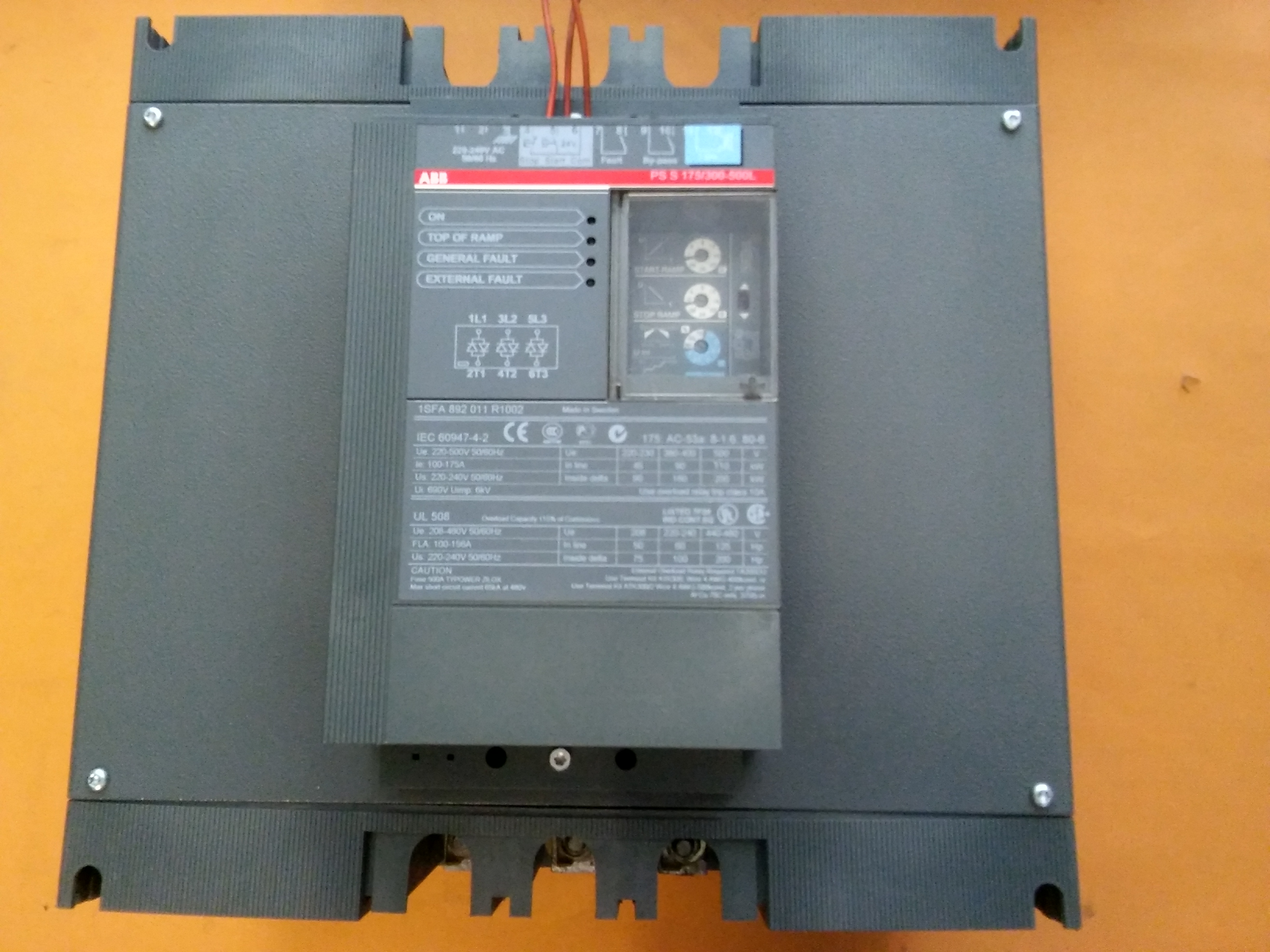 ABB PS S 175-300-500L  1SFA 892 011 R1002 1SFA892011R1002 90KW DELTA 160KW SOLFT STARTER