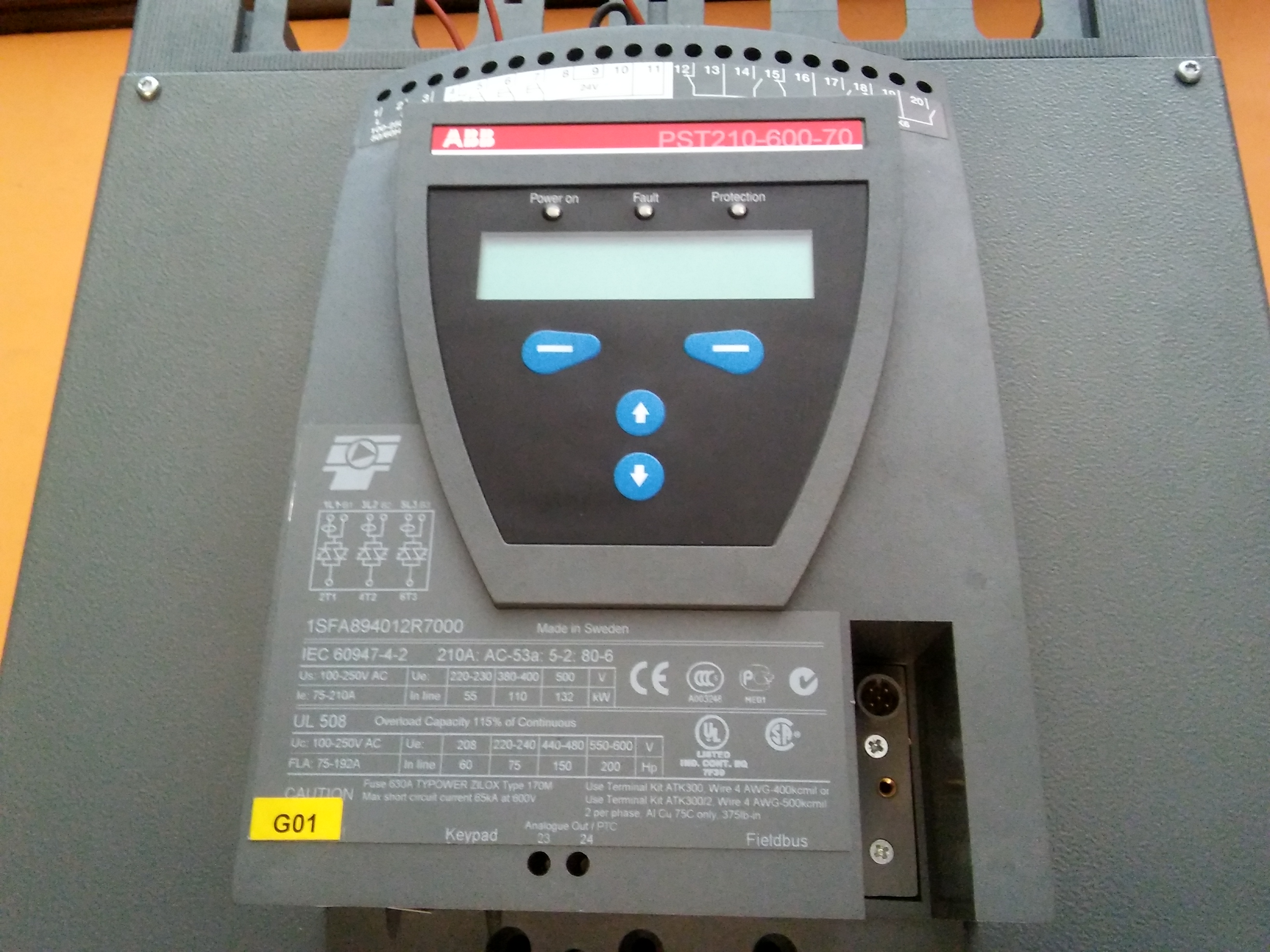 ABB PST210-600-70 1SFA894012R7000 110KW SOLFT STARTER DELTA BAGLANTIYA MÜSAİT