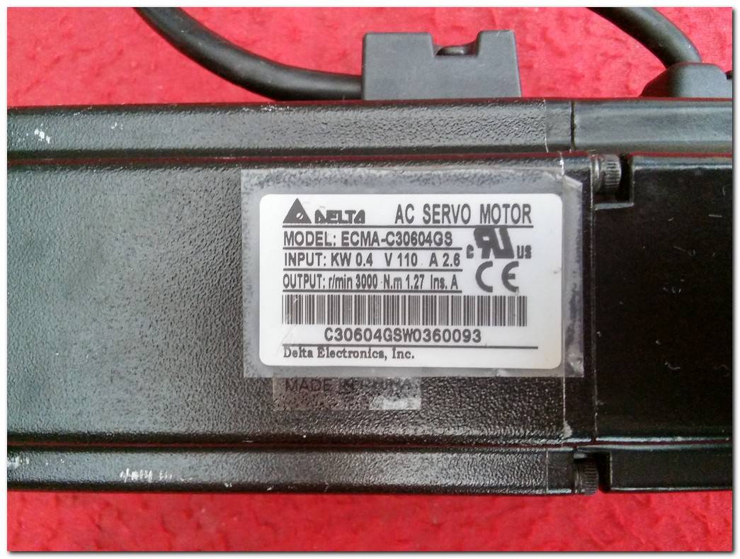 DELTA ECMA-C30604GS 0,4KW AC SERVO MOTOR ECMAC30604GS 0,4 KW SERVO MOTOR
