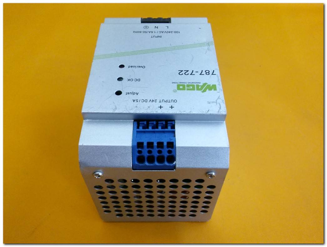 WAGO 787-722 SWİTCHED MODE POWER SUPPLY 24VDC 5A GÜÇ KAYNAĞI