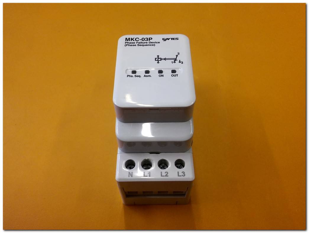 ENTES MKC-03P MKC-P PHASE FAİLURE DEVİCE MOTOR FAZ KORUMA RÖLESİ