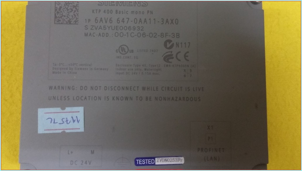 SIEMENS 6AV6 647-0AA11-3AX0 6AV6647-0AA11-3AX0 SIMATIC PANEL TOUCH SIFIR OPERATÖR PANEL
