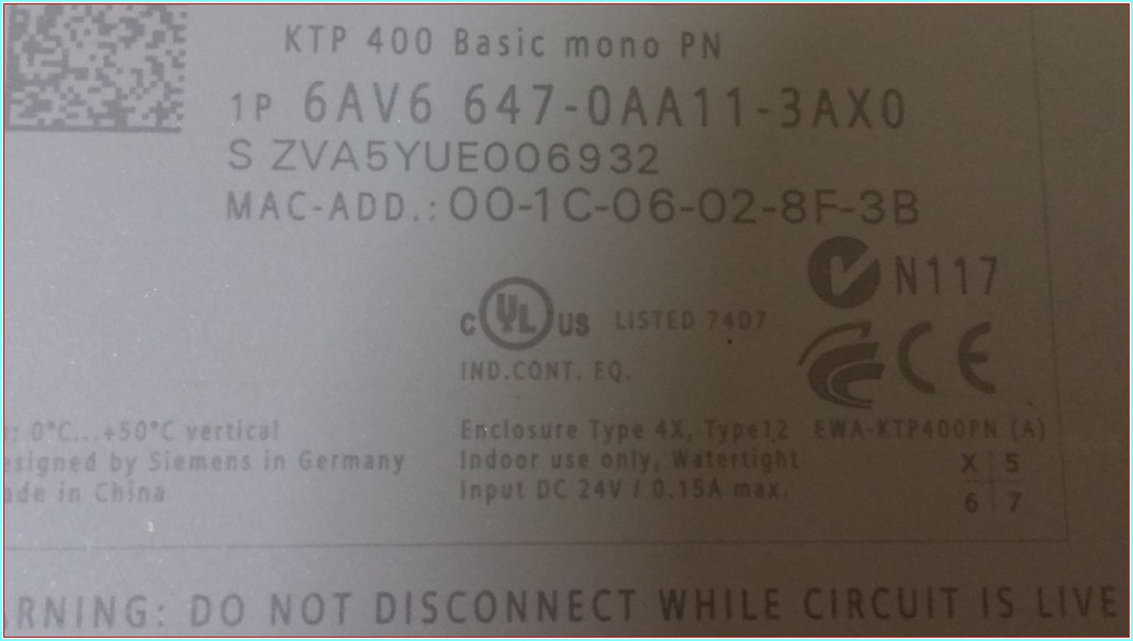 SIEMENS 6AV6 647-0AA11-3AX0 6AV6647-0AA11-3AX0 SIMATIC PANEL TOUCH SIFIR OPERATÖR PANEL