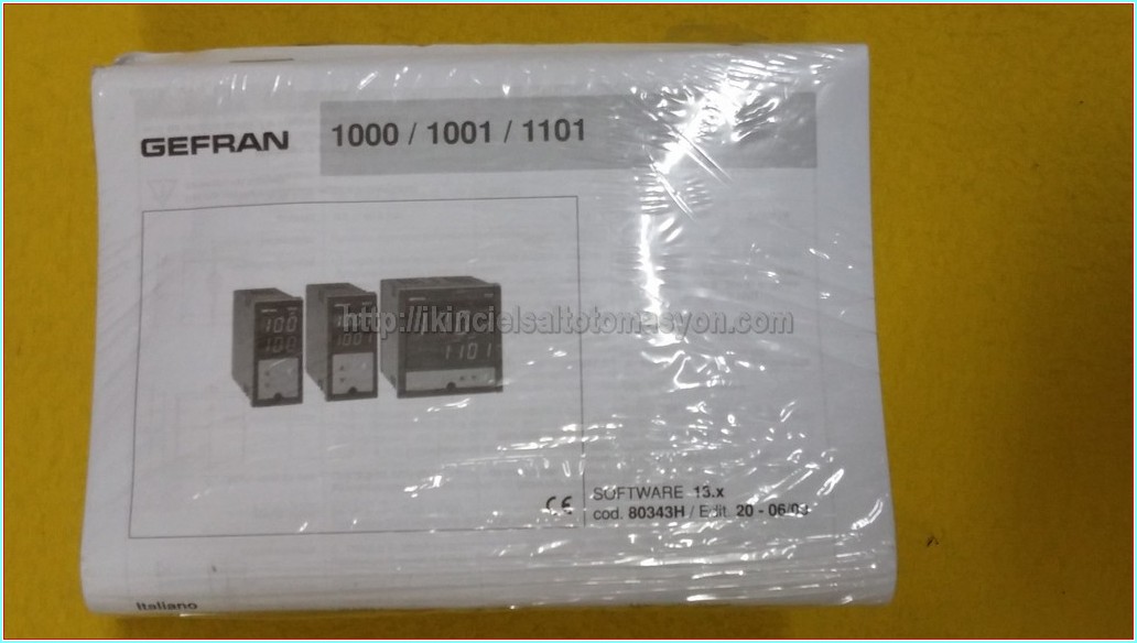 GEFRAN 1000-R0-2H-0-1 F000316 A01 (AMUT) SIFIR KUTULU ISI KONTROL CİHAZI