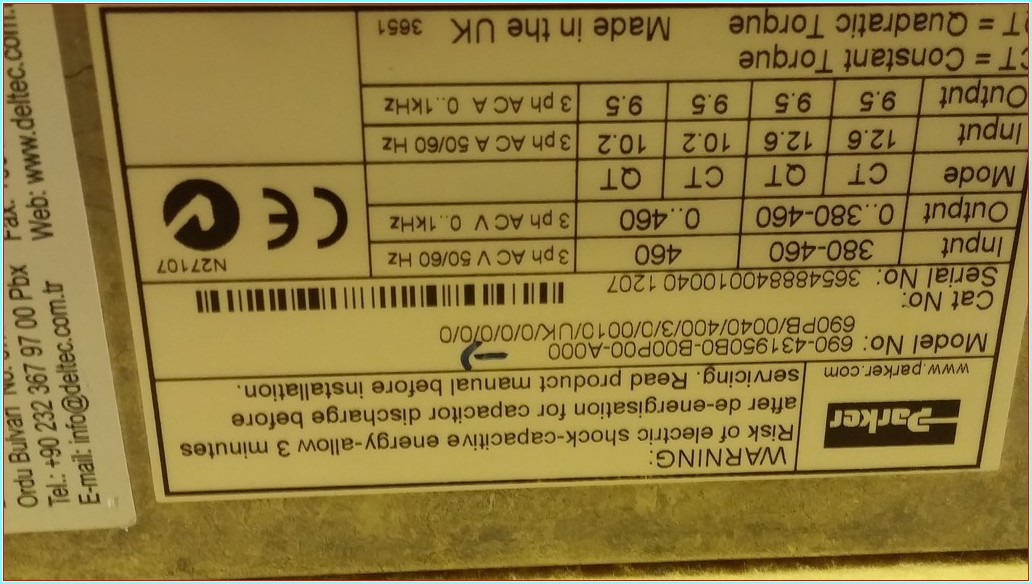 PARKER 690-431950B0-B00P00-A000 4KW SIFIR SÜRÜCÜ