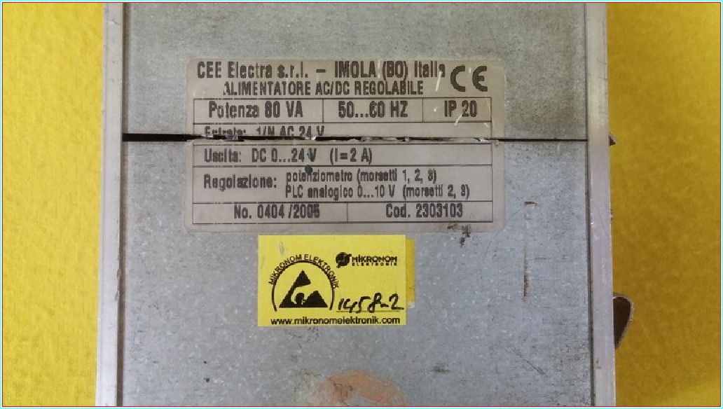 CEE ELECTRA IMOLA 2303103 0,10V ANALOG KART 