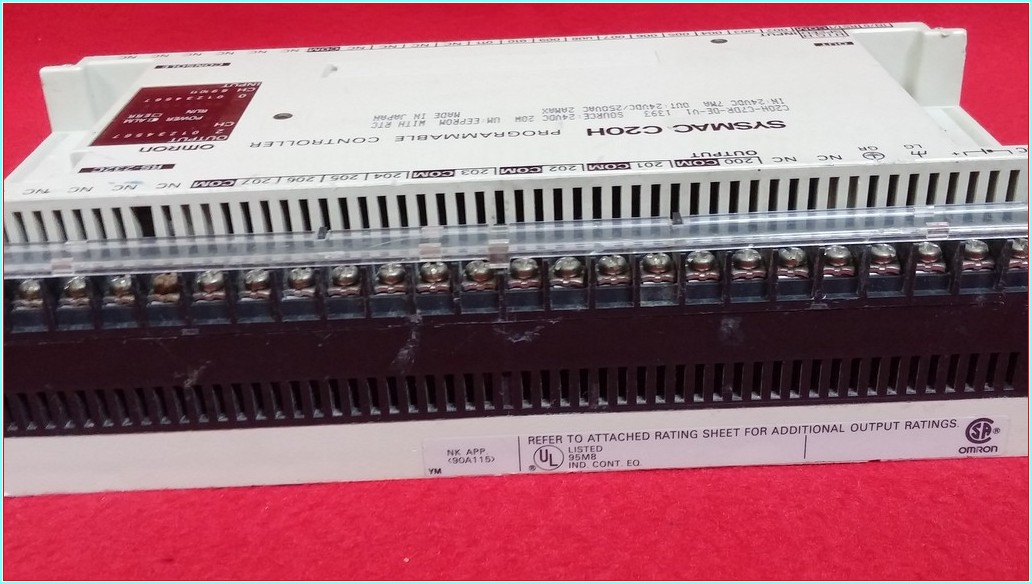OMRON SYSMAC C20H-C7DR-DE-V1 RS-232C PROGRAMMABLE CONTROLLER PLC