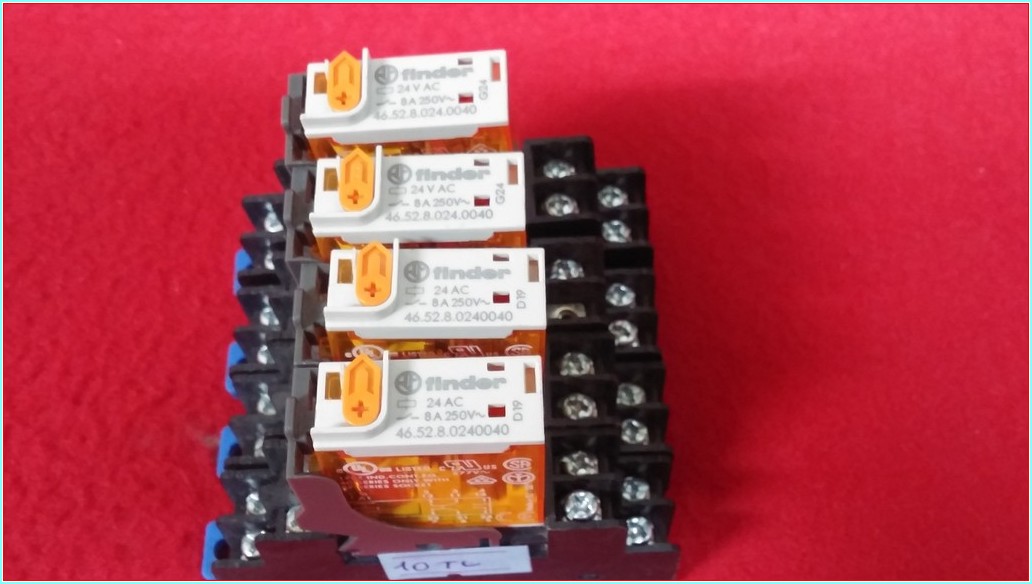 FİNDER 46.52.8.024.0040 24VAC 8A 250V  G24-D19 DİP SÖKETLİ 2 KONTAKLI SIFIR MİNİ RÖLE